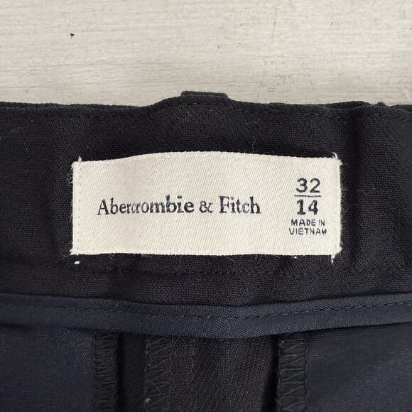 Abercrombie & Fitch Tailored Pants Women 32 / 14 Black High Rise Trousers Sloane - Picture 7 of 14